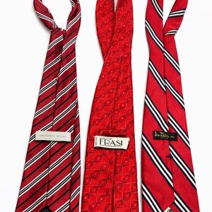 (3) Luxury Designer Tie Set NWOT